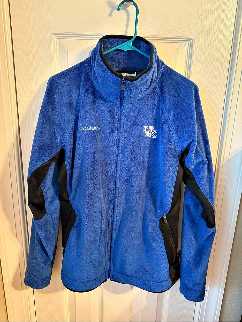 Columbia University of Kentucky Wildcats Full-Zip Fleece Jacket Blue & Black XL